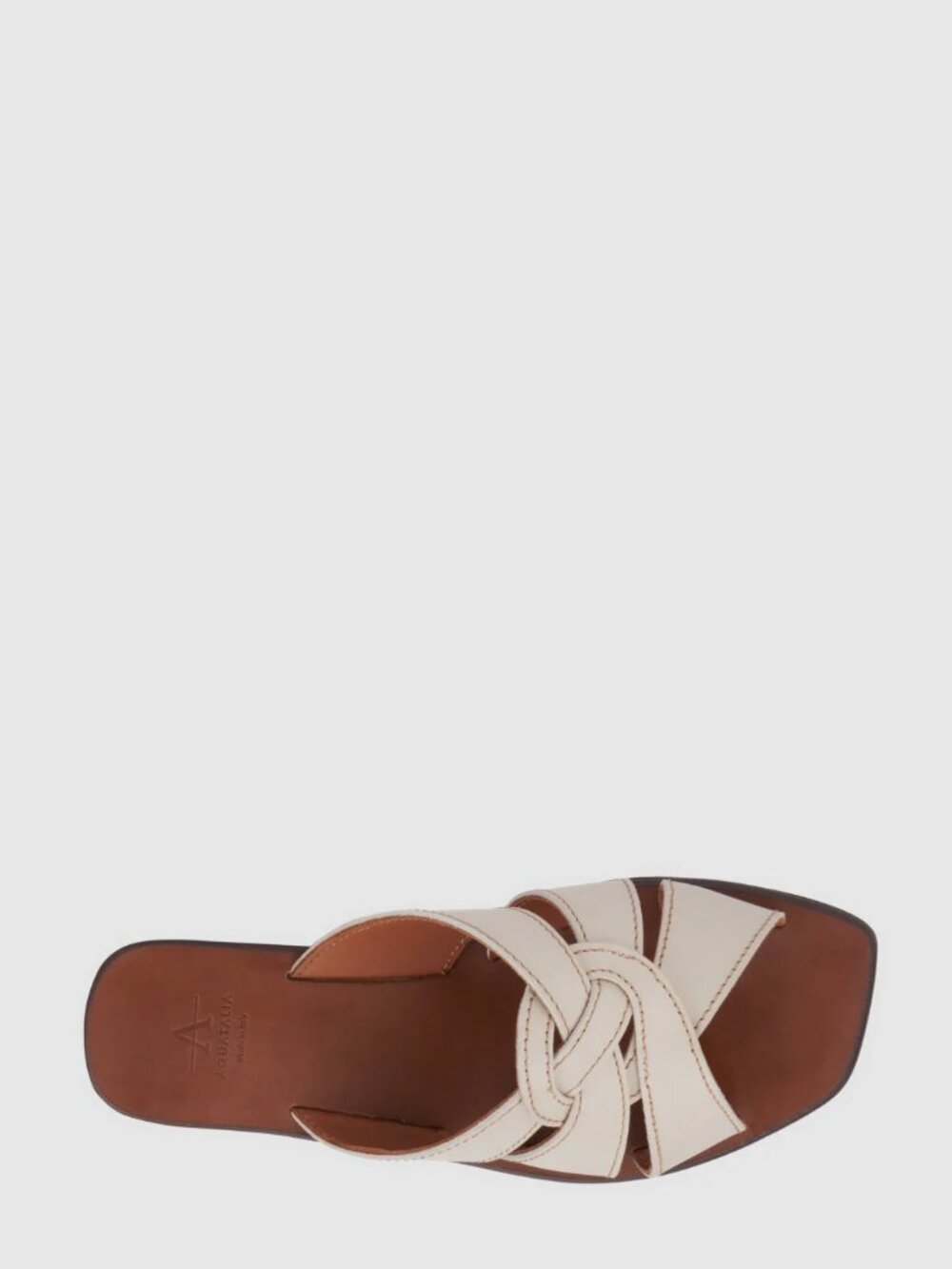 Italian Leather Sandals - Aquatalia Belissa model - SOFT BEIGE size 10